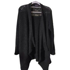 Artesia Cardigan size Large long line oversized cardigan waterfall open